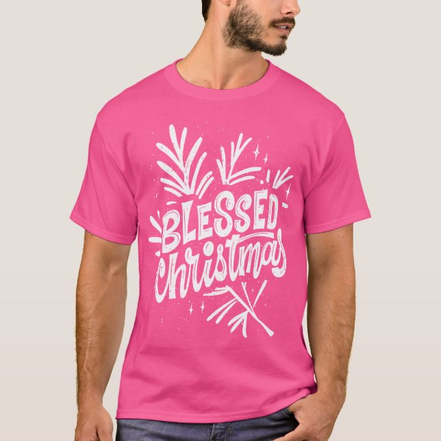 Camiseta Abençoado menino de Natal (Frente)