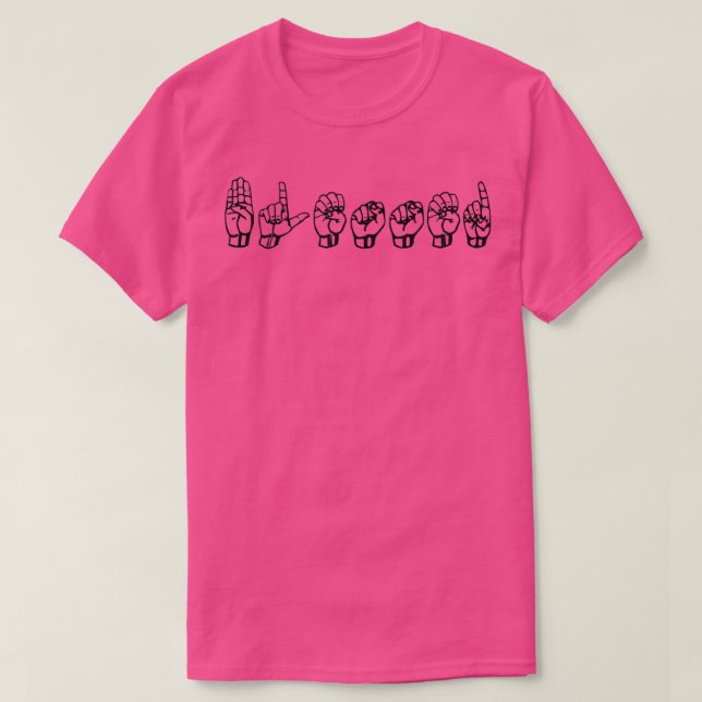 Camiseta Abençoado no ASL (Frente do Design)
