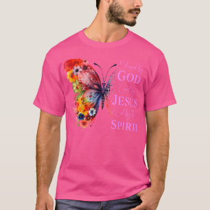Camiseta Abençoado Por Deus - Amado Pela Borboleta De Jesus
