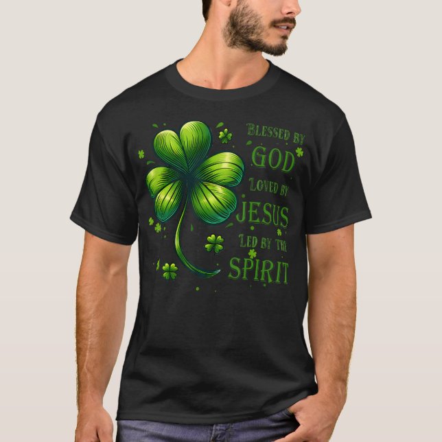 Camiseta Abençoado Por Deus Amado Pela Rua De Jesus. (Frente)