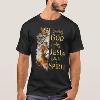 Camiseta Abençoado Por Deus - Amado Por Jesus, Leão