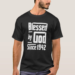 Camiseta Abençoado Por Deus Desde O Aniversário De 1942, 80