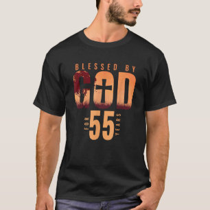 Camiseta Abençoado Por Deus Por 55 Anos 55 Religiosas De An