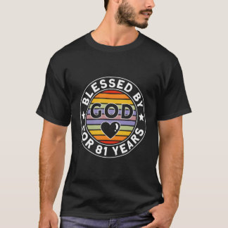 Camiseta Abençoado Por Deus Por 81 Anos 81Ruas