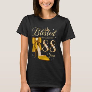 Camiseta Abençoado Por Deus Por 88 Anos De Idade, 88º Anive