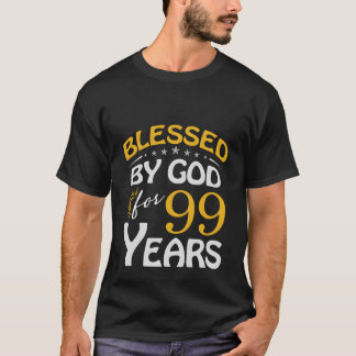 Camiseta Abençoado Por Deus Por 99 Feliz 99º