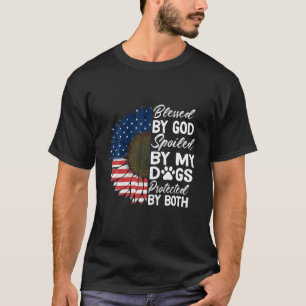 Camiseta Abençoado Por Deus Que Meus Cães Protegidos Por