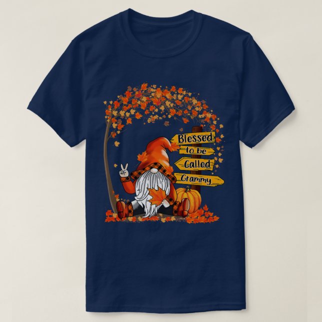 Camiseta Abençoado Por Ser Chamado De Fantoma Fall Autumn D (Frente do Design)