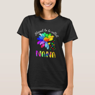 Camiseta Abençoado por ser chamado de "Nana Floral Nana da