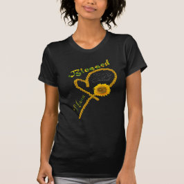 Camiseta Abençoado Por Ser Chamado De Nana Sunflower Heart