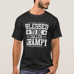 Camiseta Abençoado Por Ser Chamado Dia de os pais Vovô Gram