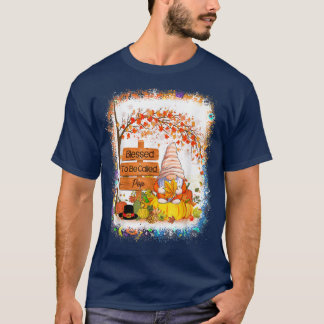 Camiseta Abençoado Por Ser Chamado Pop Gnome Fall Autumn Th