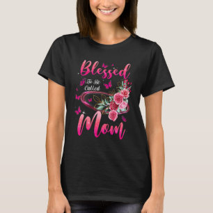 Camiseta Abençoado Seja Chamada Mãe Vovó Excelente Vovó Mot