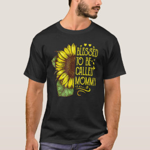 Camiseta Abençoado Seja Chamada Mamãe Vovó Girassol