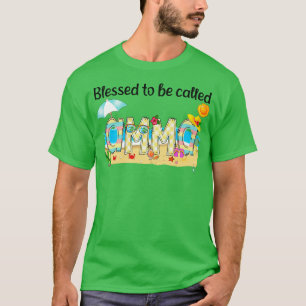 Camiseta Abençoado Seja Chamado Amma Summer Beach Mothe