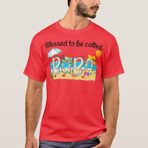 Camiseta Abençoado Seja Chamado Baba Summer Beach Mothe