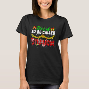 Camiseta Abençoado Seja Chamado De Família Stepman Natal Ki