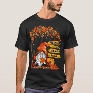 Camiseta Abençoado Seja Chamado De Obrigados De outono De N