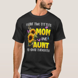 Camiseta Abençoado Seja Chamado De Tia Girassol