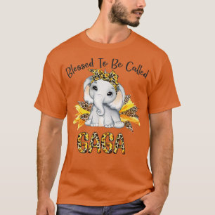 Camiseta Abençoado Seja Chamado Gaga Elefante De Girassol M