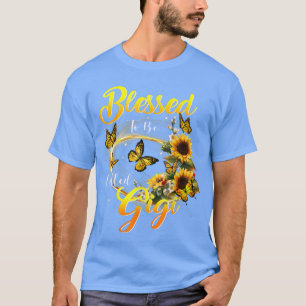 Camiseta Abençoado seja chamado Gigi Sunflower Aover Mãe Gr