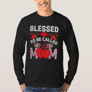 Camiseta Abençoado Seja Chamado Mãe Dia de as mães Feliz