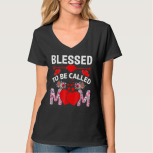 Camiseta Abençoado Seja Chamado Mãe Dia de as mães Feliz