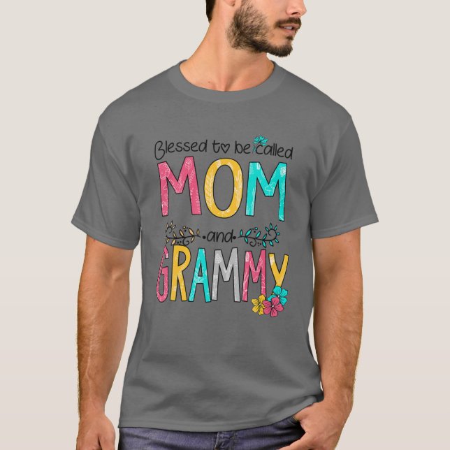Camiseta Abençoado Seja Chamado Mãe E Dia de as mães 2 (Frente)