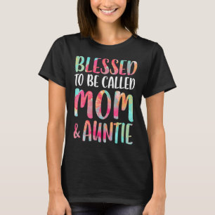 Camiseta Abençoado Seja Chamado Mãe E Dia de as mães Da Tia