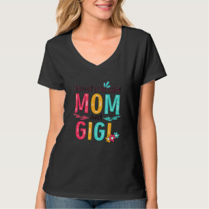 Camiseta Abençoado Seja Chamado Mãe E Gigi Avó Floral M