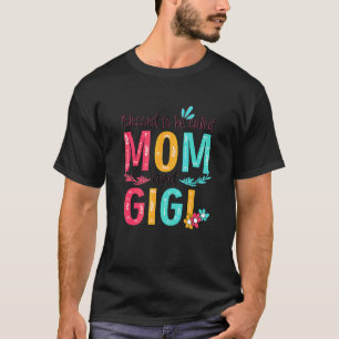 Camiseta Abençoado Seja Chamado Mãe E Gigi Avó Floral M