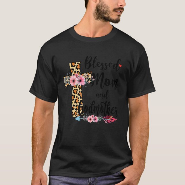 Camiseta Abençoado Seja Chamado Mãe E Madrinha (Frente)
