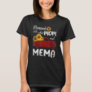 Camiseta Abençoado Seja Chamado Mãe E Mema Girassol