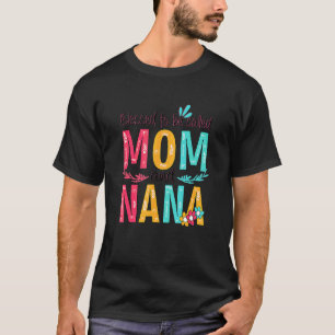 Camiseta Abençoado Seja Chamado Mãe E Nana Vovó Floral M