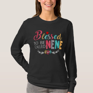 Camiseta Abençoado Seja Chamado Mãe E Nene Engraçado Nene