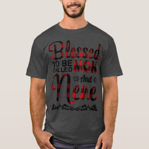 Camiseta Abençoado Seja Chamado Mãe E Nene Feliz Mãe Gra