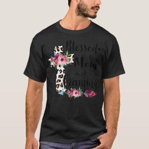 Camiseta Abençoado Seja Chamado Mãe E Vovô Tshirt Engra