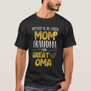 Camiseta Abençoado Seja Chamado Mãe Excelente Mãe Mãe Mãe M