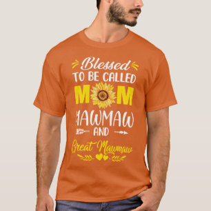 Camiseta Abençoado Seja Chamado Mãe Excelente Mawmaw Mawmaw
