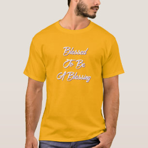 Camiseta Abençoado seja Dourado