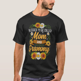 Camiseta Abençoado Ser Chamado Mãe E Vovô De Lingueta Lata