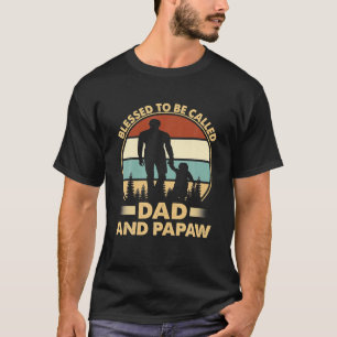 Camiseta Abençoados Sejam Chamados Pais E Papaw Vintage Pai