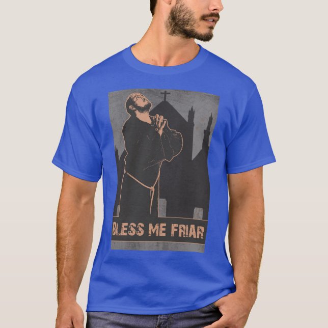 Camiseta Abençoe-me frade (Frente)