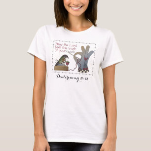 Camiseta Abençoe o t-shirt do Hanes ComfortSoft® das