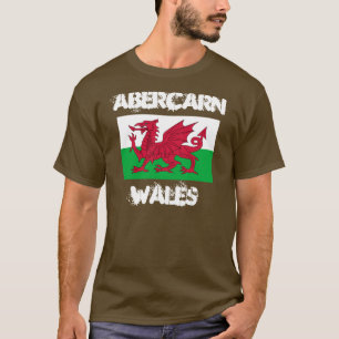 Camiseta Abercarn, País de Gales com bandeira galesa