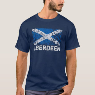 Camiseta Aberdeen + Bandeira do Scottish do Grunge