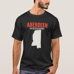 Camiseta Aberdeen Mississippi EUA State America Viagem Miss