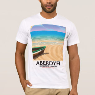 Camiseta Aberdyfi, Ceredigion Wales viagens vintage