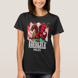 Camiseta Abergele País de Gales Bandeira Galesa Y Ddraig Go