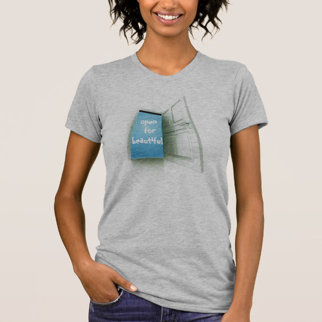 Camiseta aberto para belo (Frente)